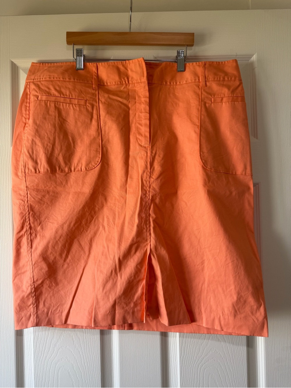 Lane Bryant Coral Pink Cotton Blend Skirt